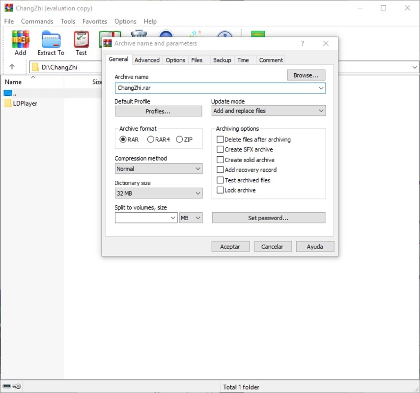 WinRAR — ekran görüntüsü 3